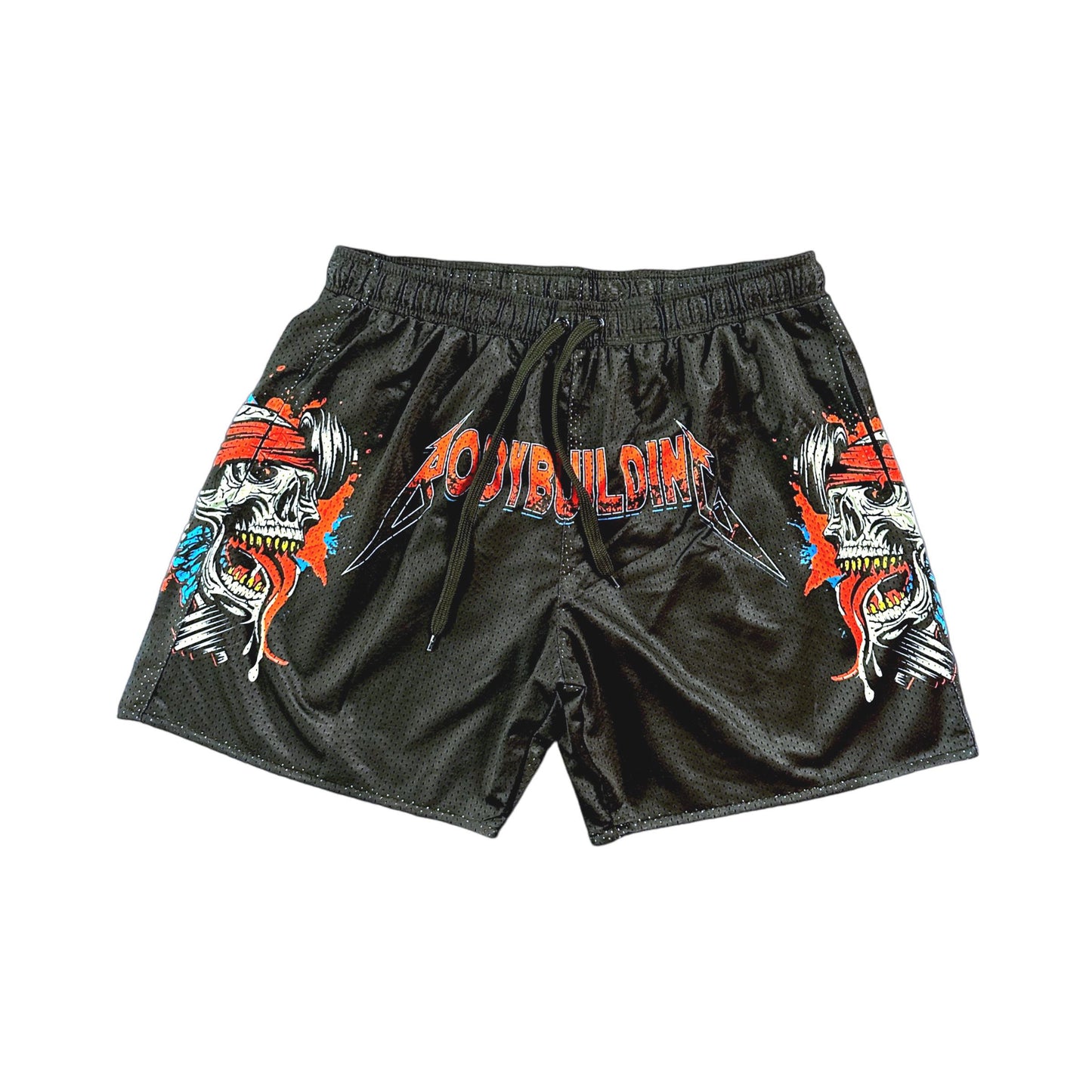 MESH 5" SHORTS - RED METALLICA LOGO