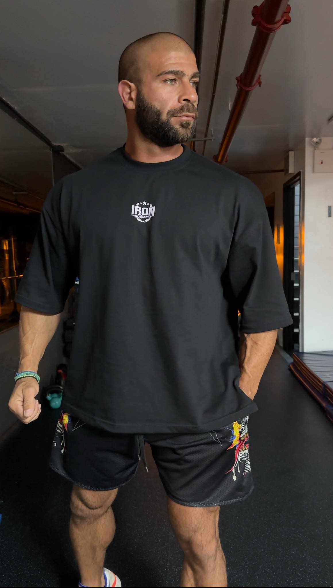 OVERSIZED TEE -NEW YORK LOGO - BLACK COLOR