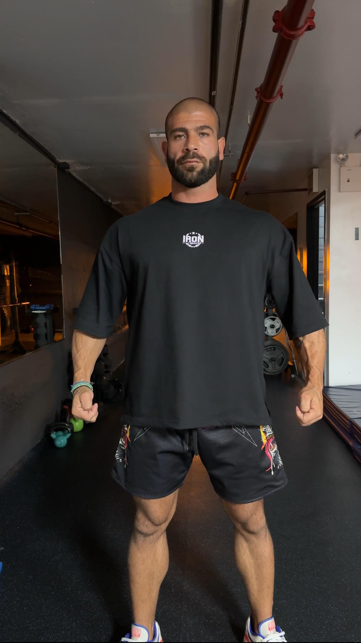 OVERSIZED TEE -NEW YORK LOGO - BLACK COLOR