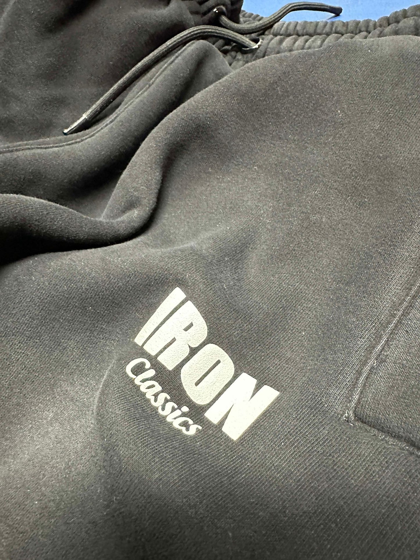 BLACK ACID WASH SWEAT PANTS - BLACK COLOR