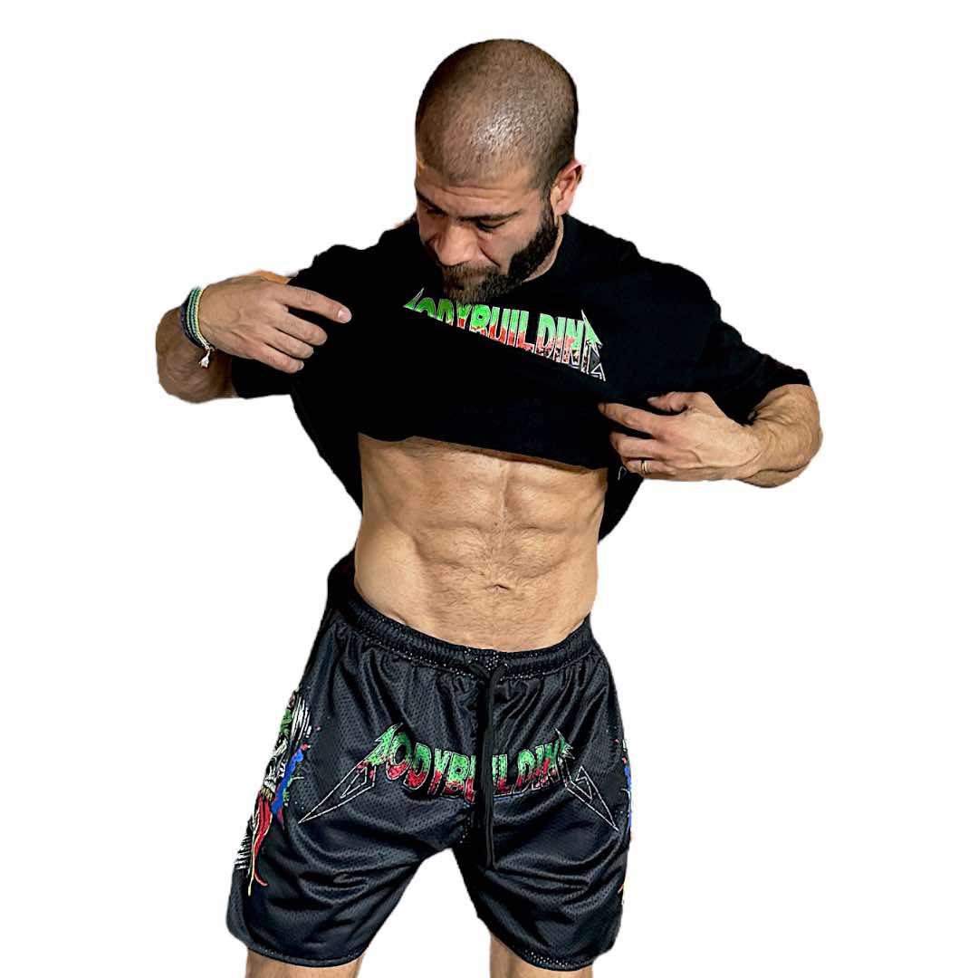 BLACK RELAX FIT TEE - GREEN NEON METALLICA LOCO
