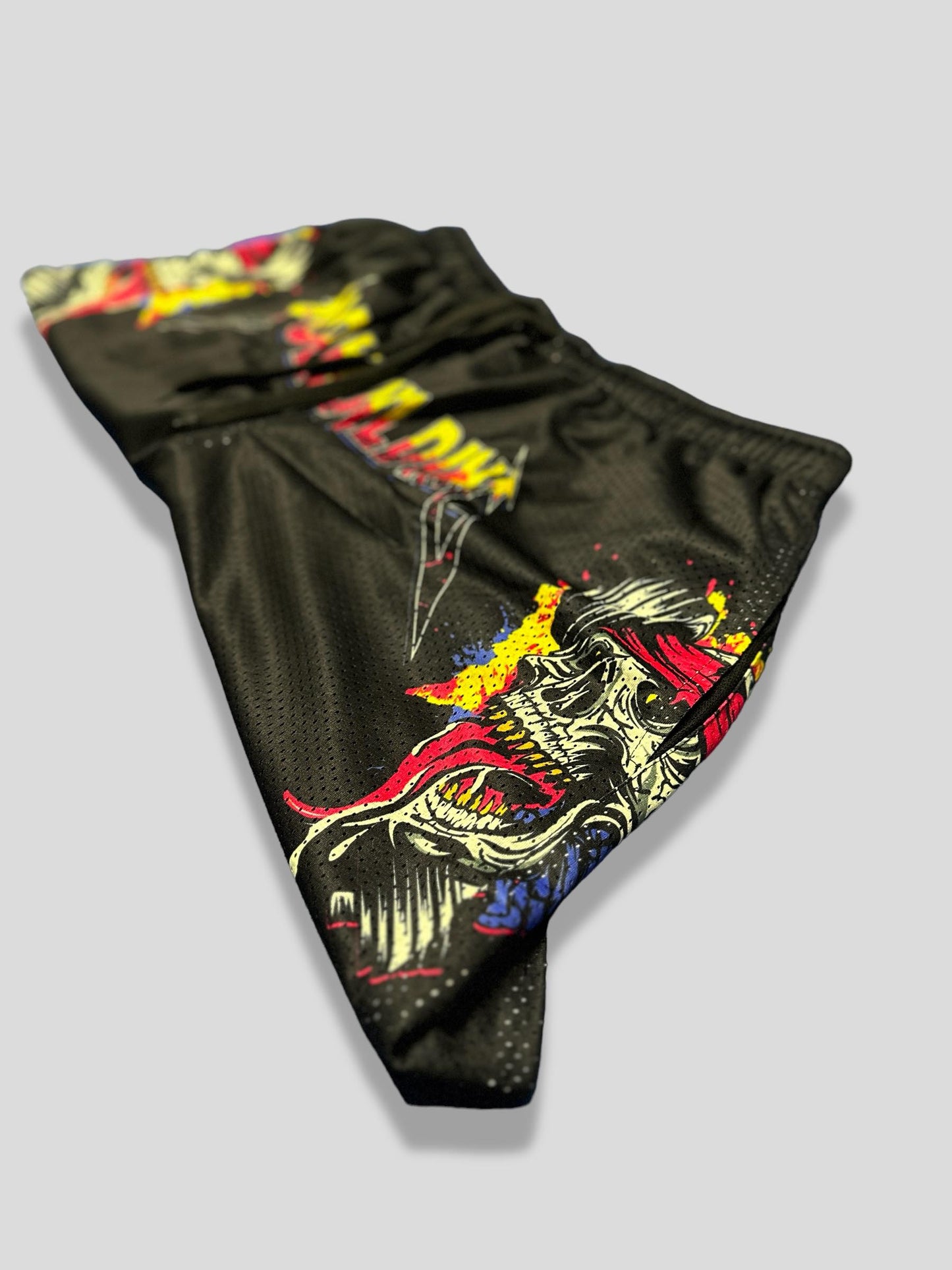 MESH 5" SHORTS - PINK METALLICA LOGO