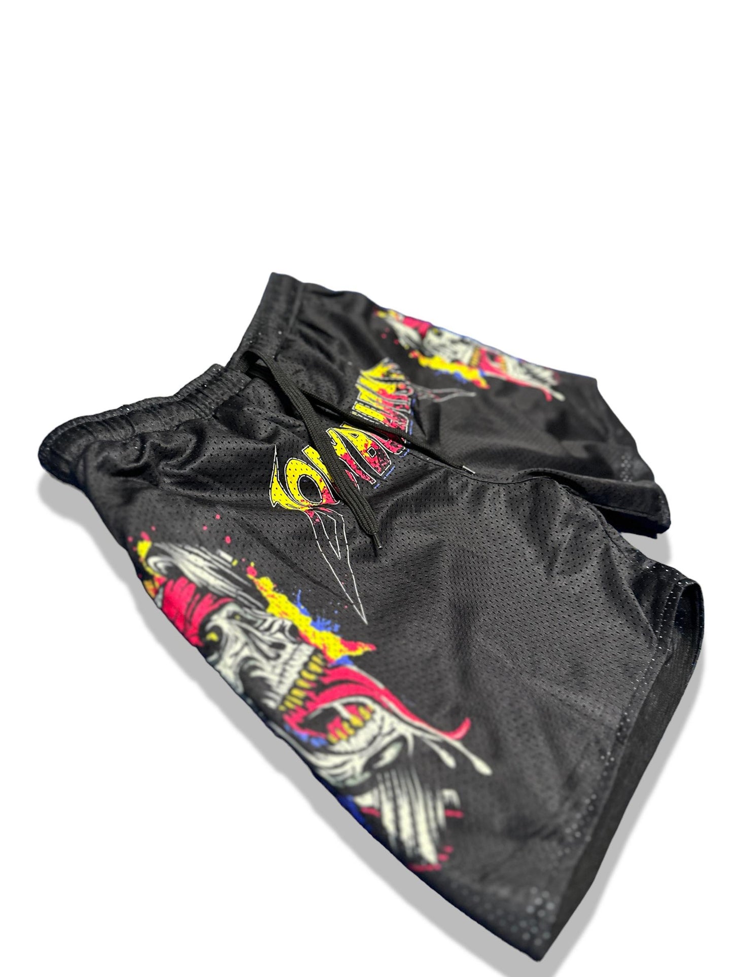 MESH 5" SHORTS - PINK METALLICA LOGO