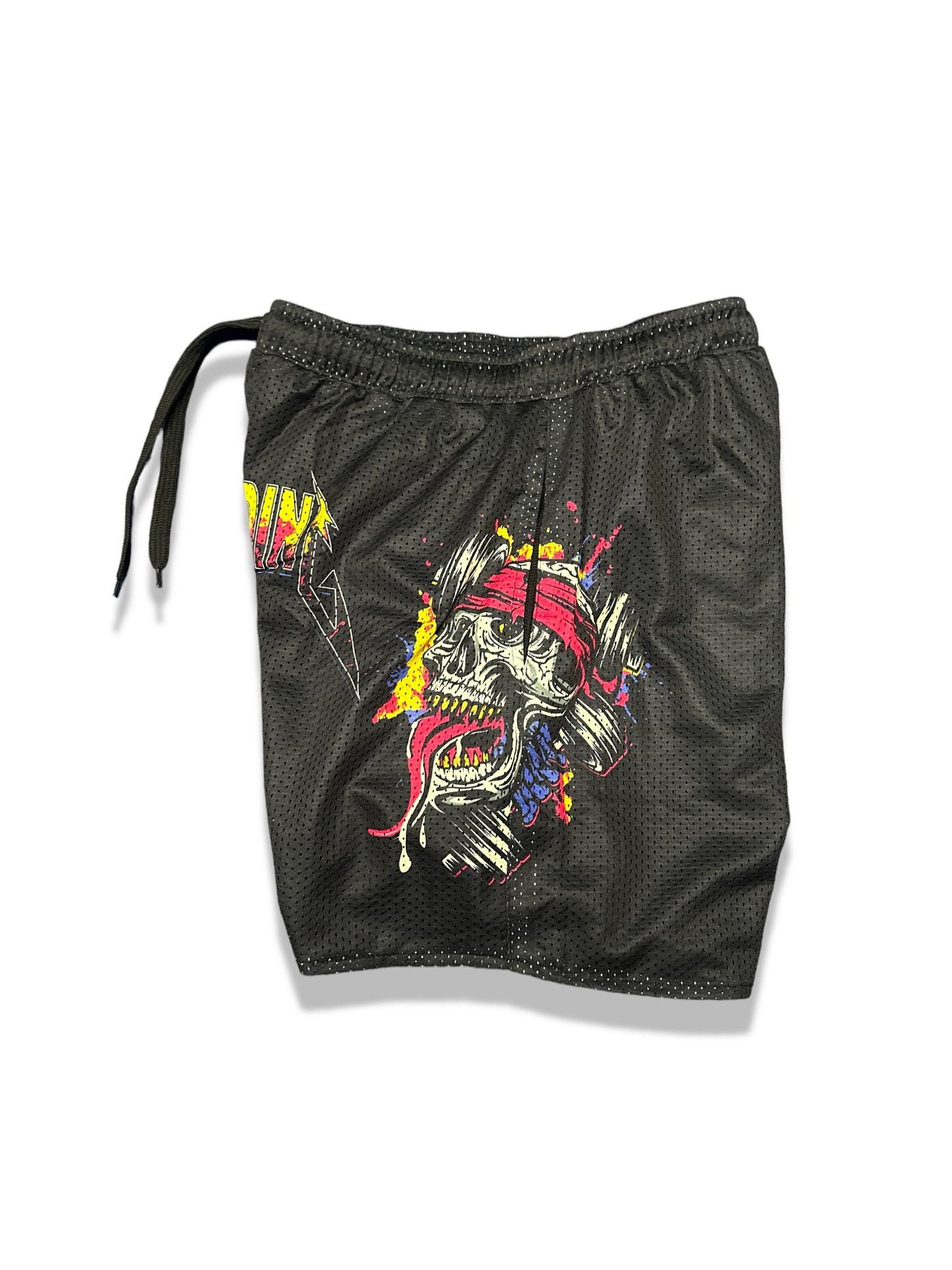 MESH 5" SHORTS - PINK METALLICA LOGO