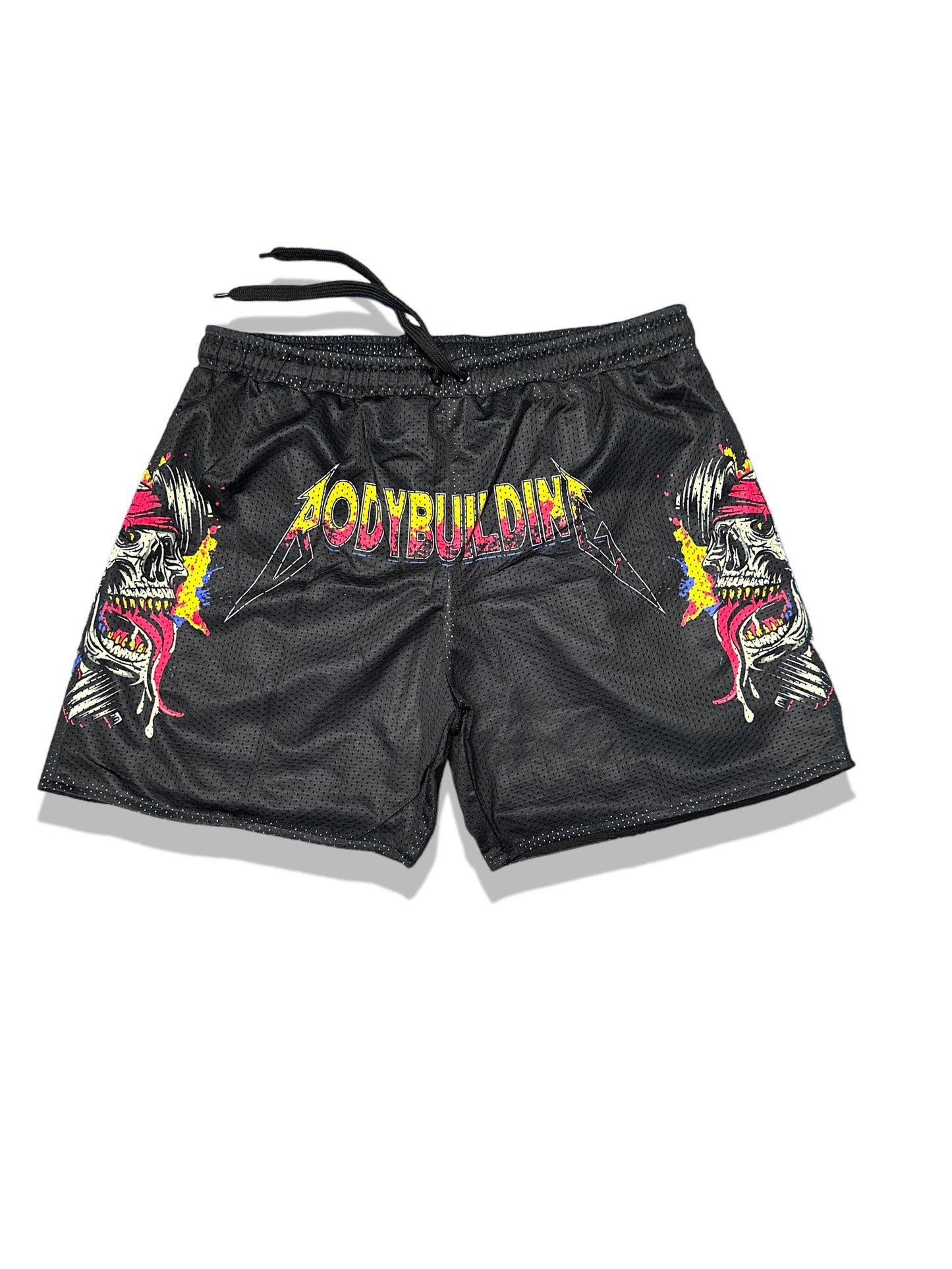 MESH 5" SHORTS - PINK METALLICA LOGO